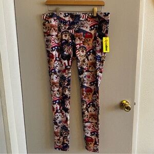 Tipsy Elves Patriotic Kitty Leggings